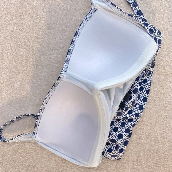 BOND-EYE Australia Navy Blue White Print One Piece Swimsuit XS - Picture 10 of 12